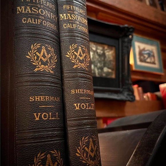 FIFTY YEARS OF MASONRY IN CALIFORNIA 1896 Vintage Books Volume l Volume ll Set - Picture 5 of 12
